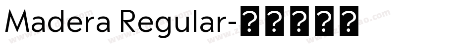 Madera Regular字体转换